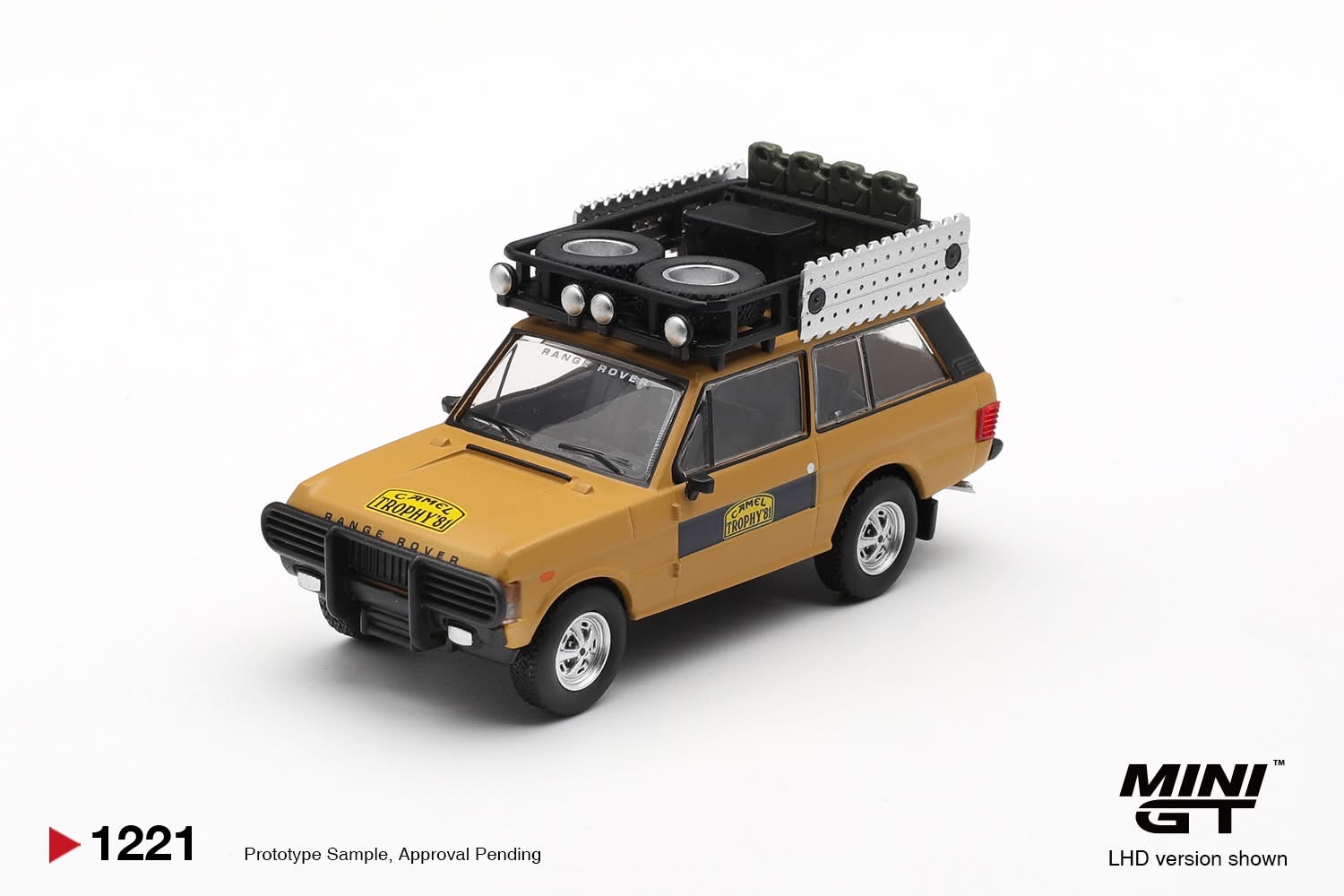 （預訂 Pre Order) Mini GT ( MGT01221-L ) Range Rover 1981 Camel Trophy Sumatra K.Stoppa & A.Valldorf
