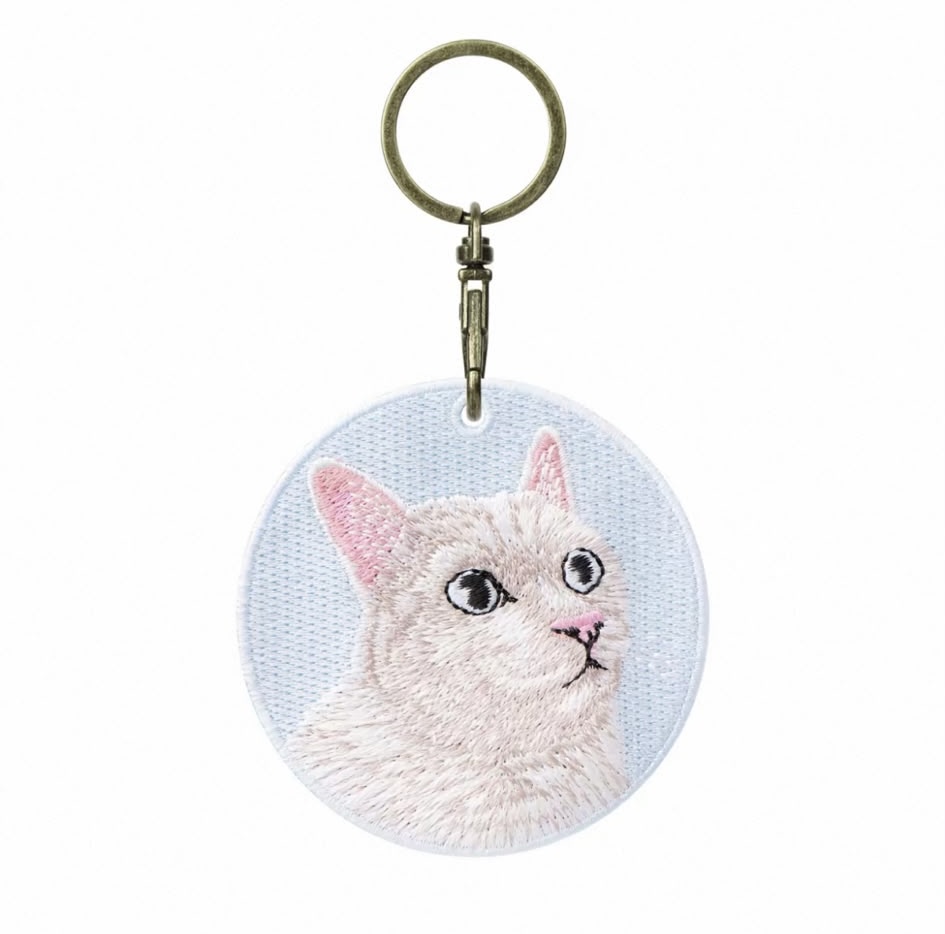 【貓類🐈】雙面刺繡吊飾