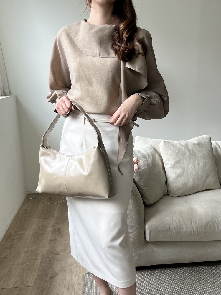 Atelier Belted Skirt (Ivory)