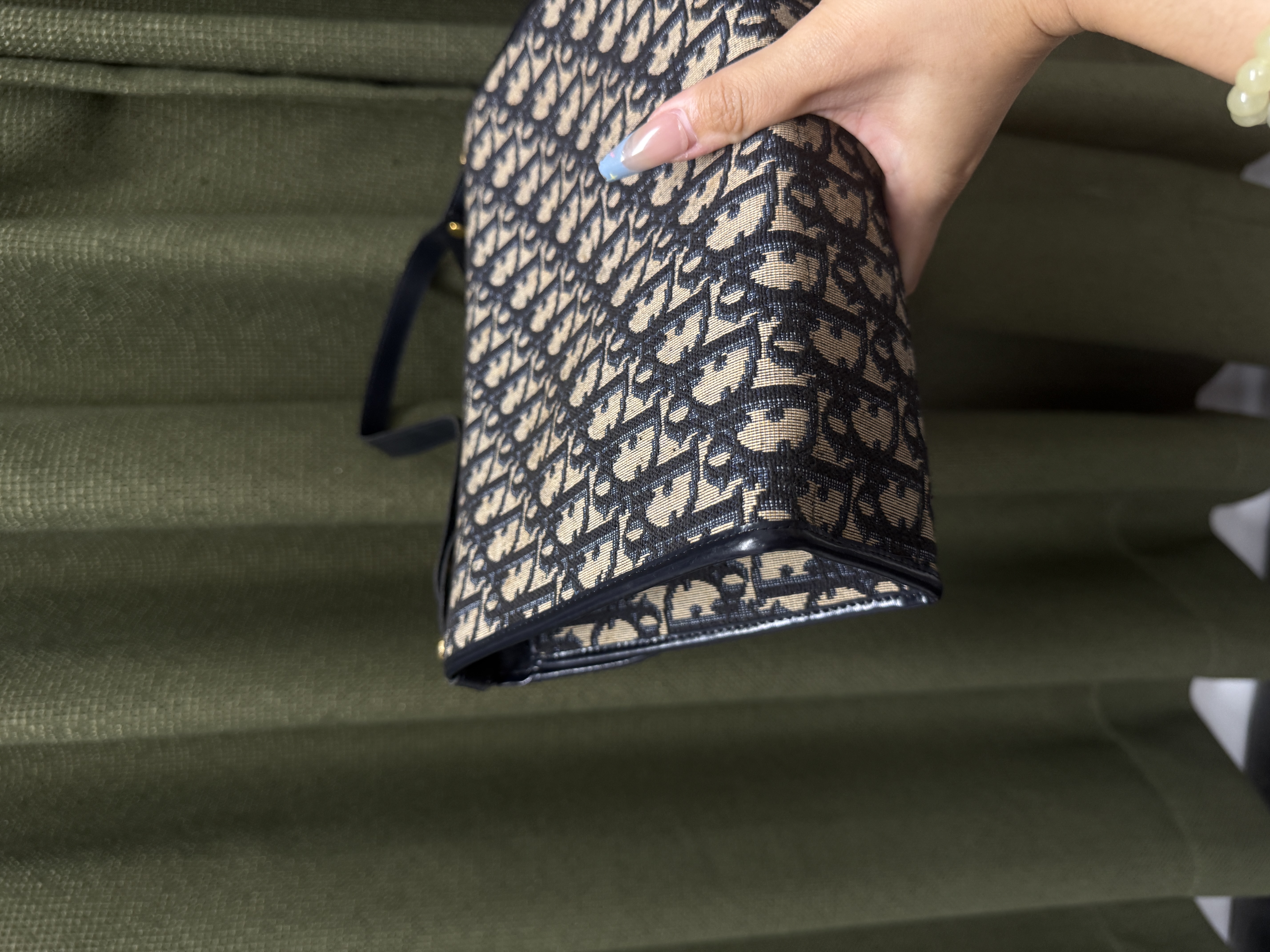 Dior Trotter Vintage Shoulder Bag