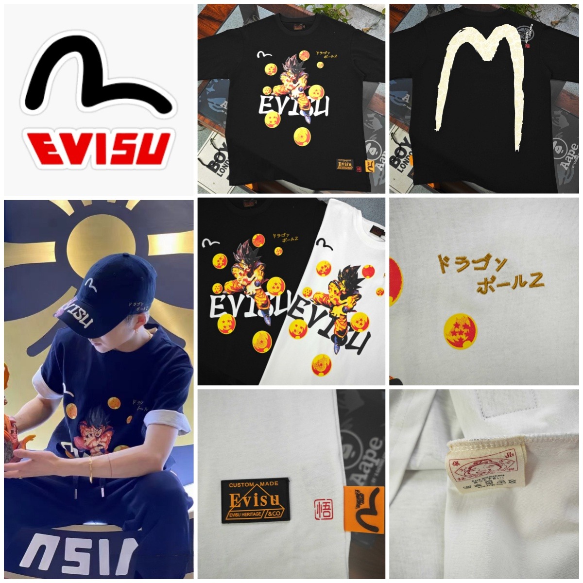 日本🇯🇵 EVISU x Dragon Ball 主題印花短袖Tee