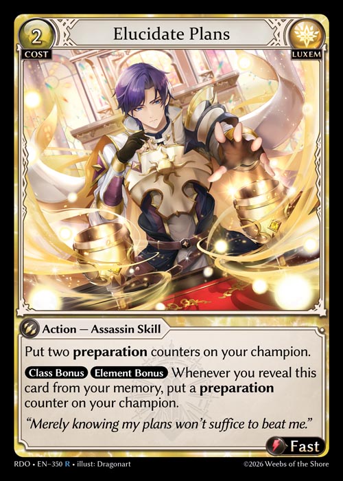 Elucidate Plans / RDO-350 (R)