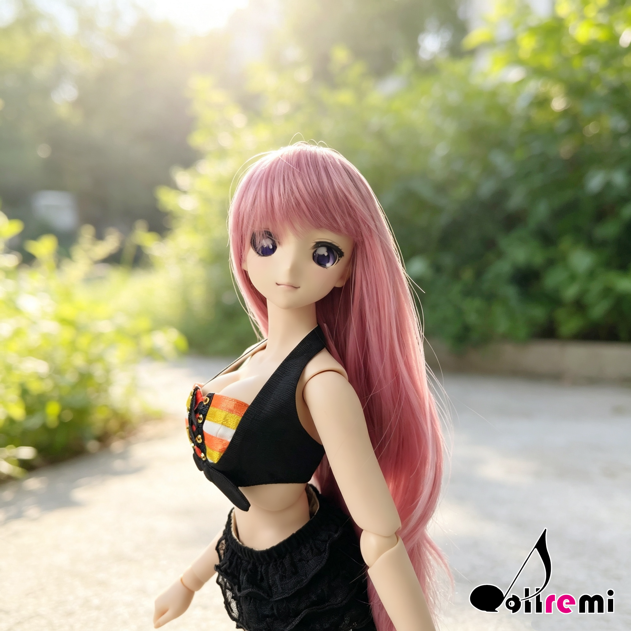 【dollremi】(DD0116B) 彩色條子背心 Color striped Vest