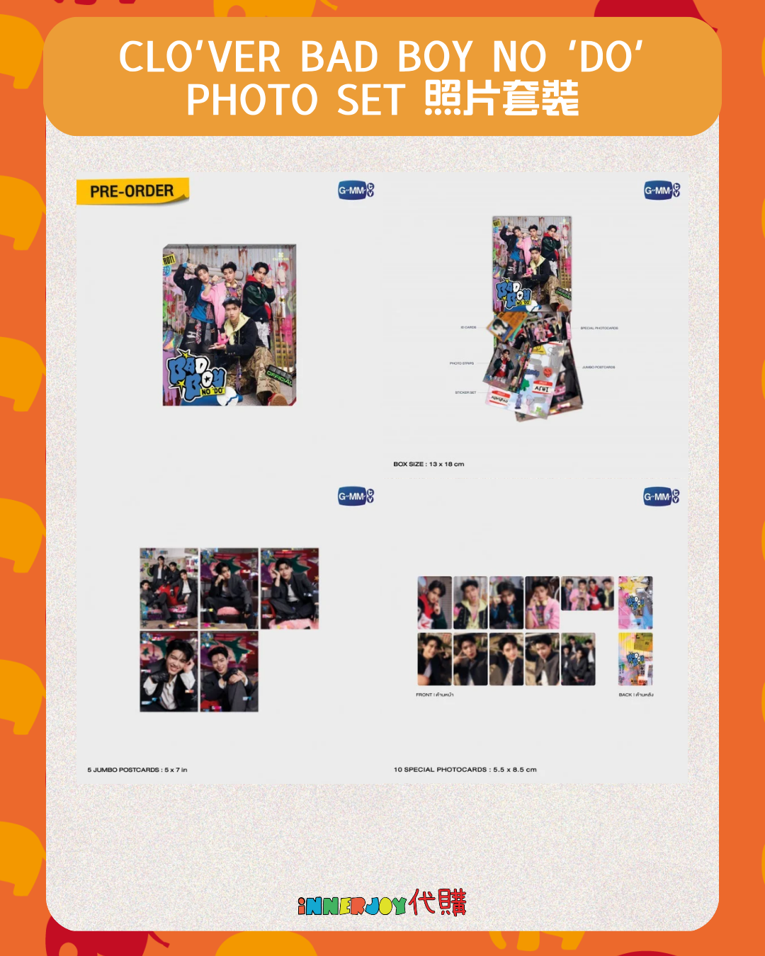 預購 | CLO'VER - CLO’VER BAD BOY NO ‘DO’ PHOTO SET 照片套裝