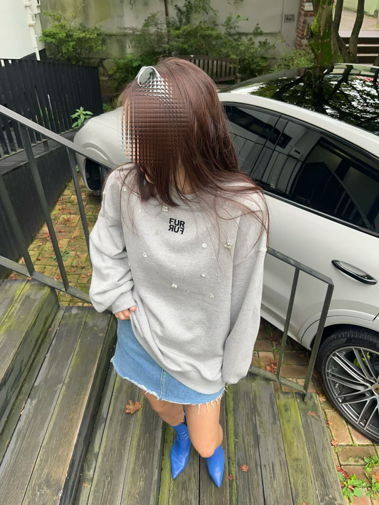 Diamond embellished tee 