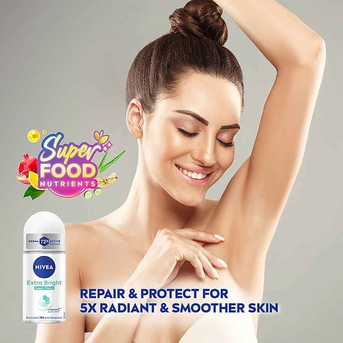 NIVEA Deodorant Roll On 50ml Brightening Happy Shave