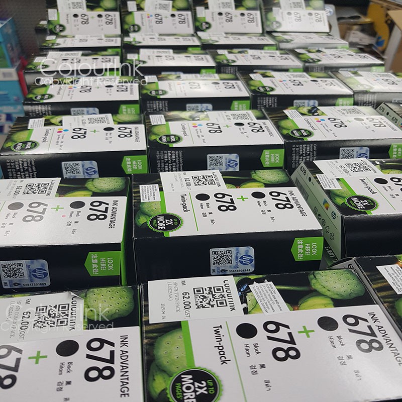 HP 678 Black CZ107AA / HP678 Original Genuine CZ108AA Ink Cartridge 1515/2515/2645