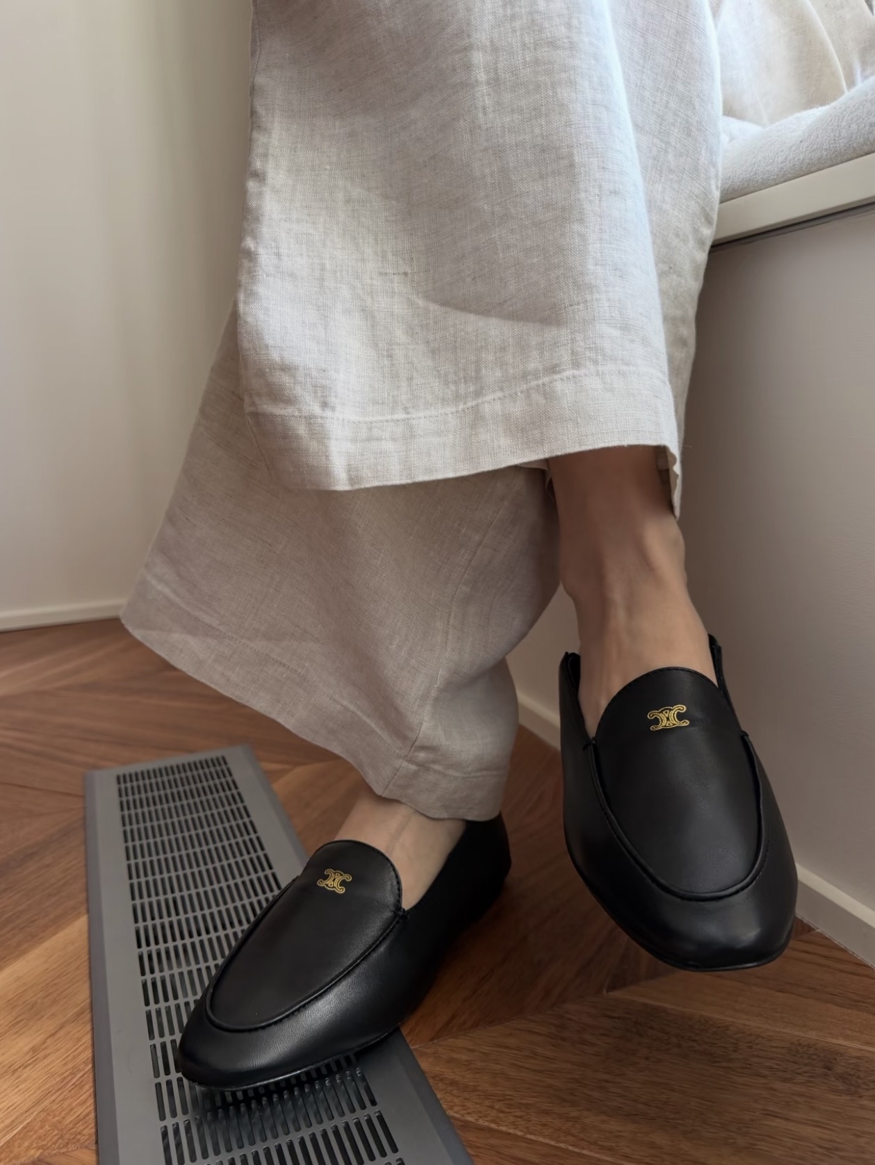 Celine 新款 🆕 黑色小羊皮可踩踭 loafer Size 36/37/37.5/38.5/39/40