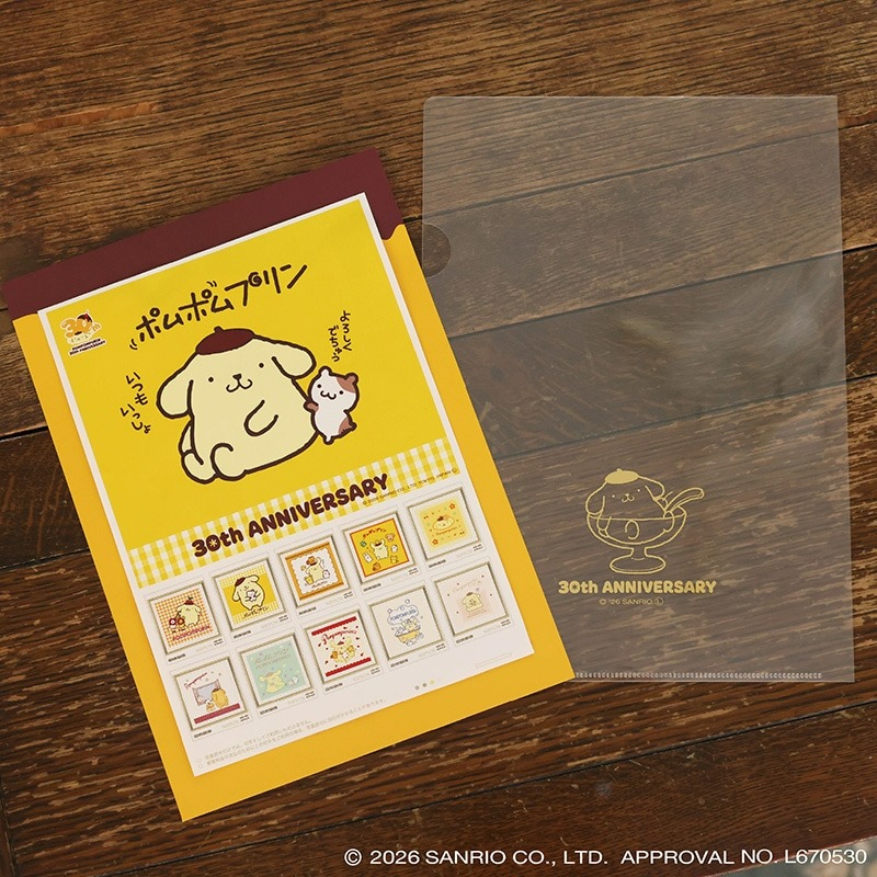 🌸 【預訂】Pompompurin 紀念郵票套裝(10pcs) - Pompompurin 30th x 郵便局
