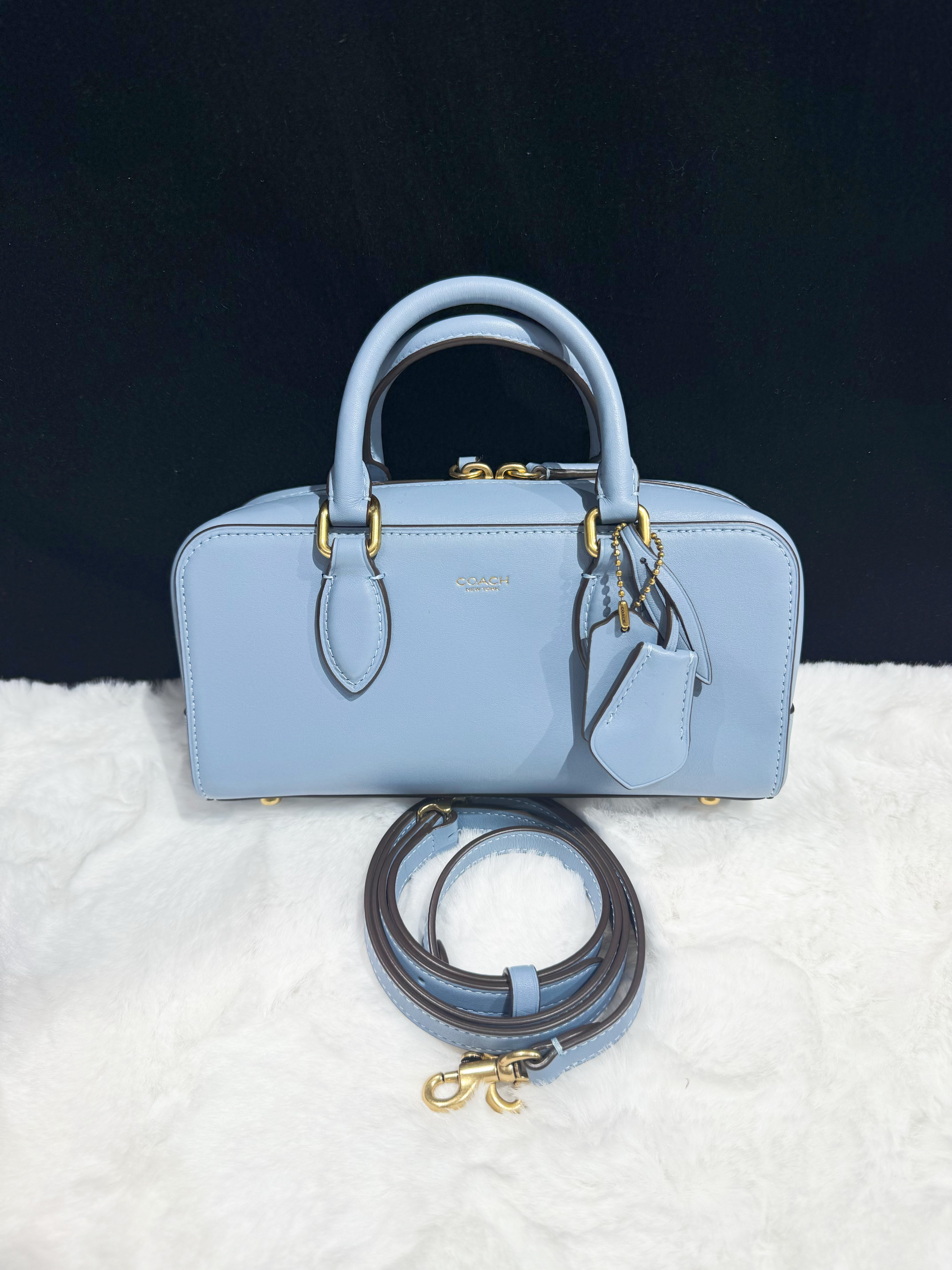 Coach Bowery satchel 22 blue