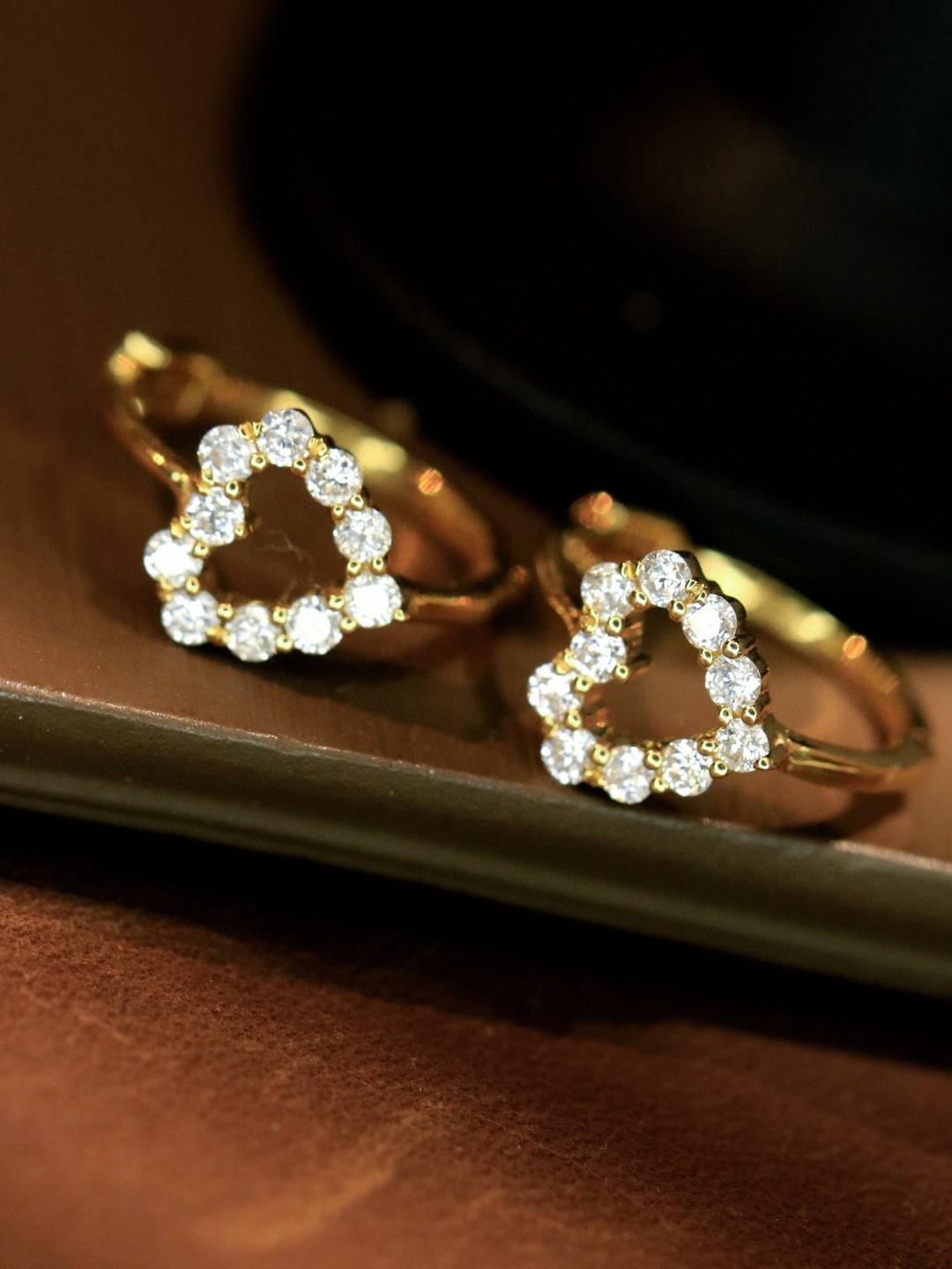 18K Diamond Hoop Earrings 