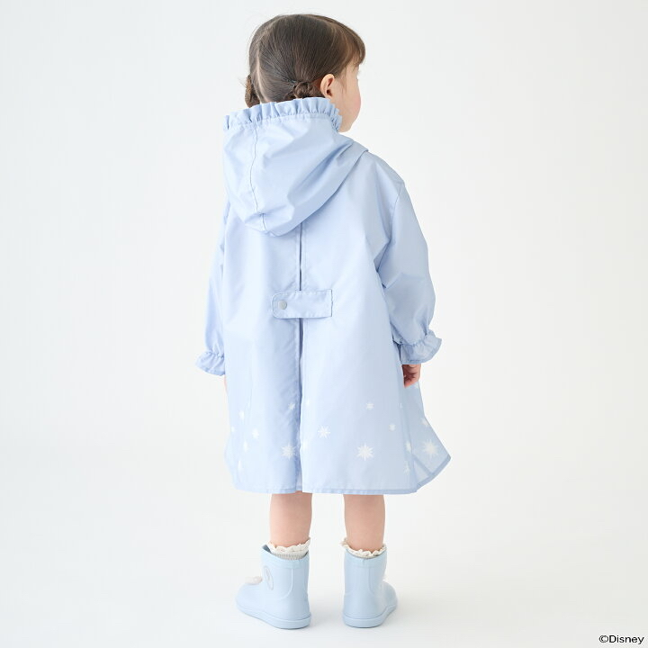 🇯🇵預訂 日本直送🇯🇵Petit Main x Disney公主系列兩色絲帶花邊雨衣連袋