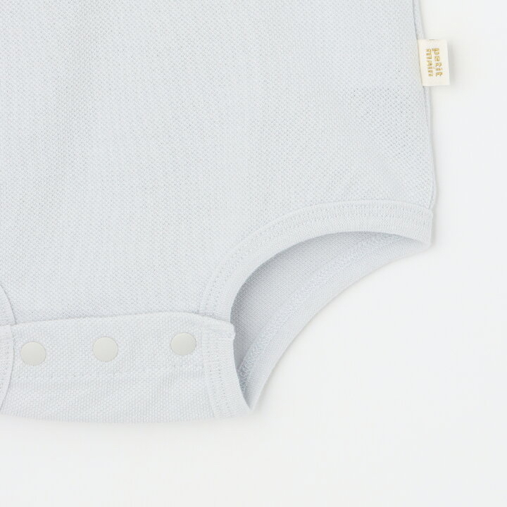 🇯🇵預訂 日本直送🇯🇵Petit Main兩色小熊刺繡翻領短袖包屁衣吊帶褲套裝