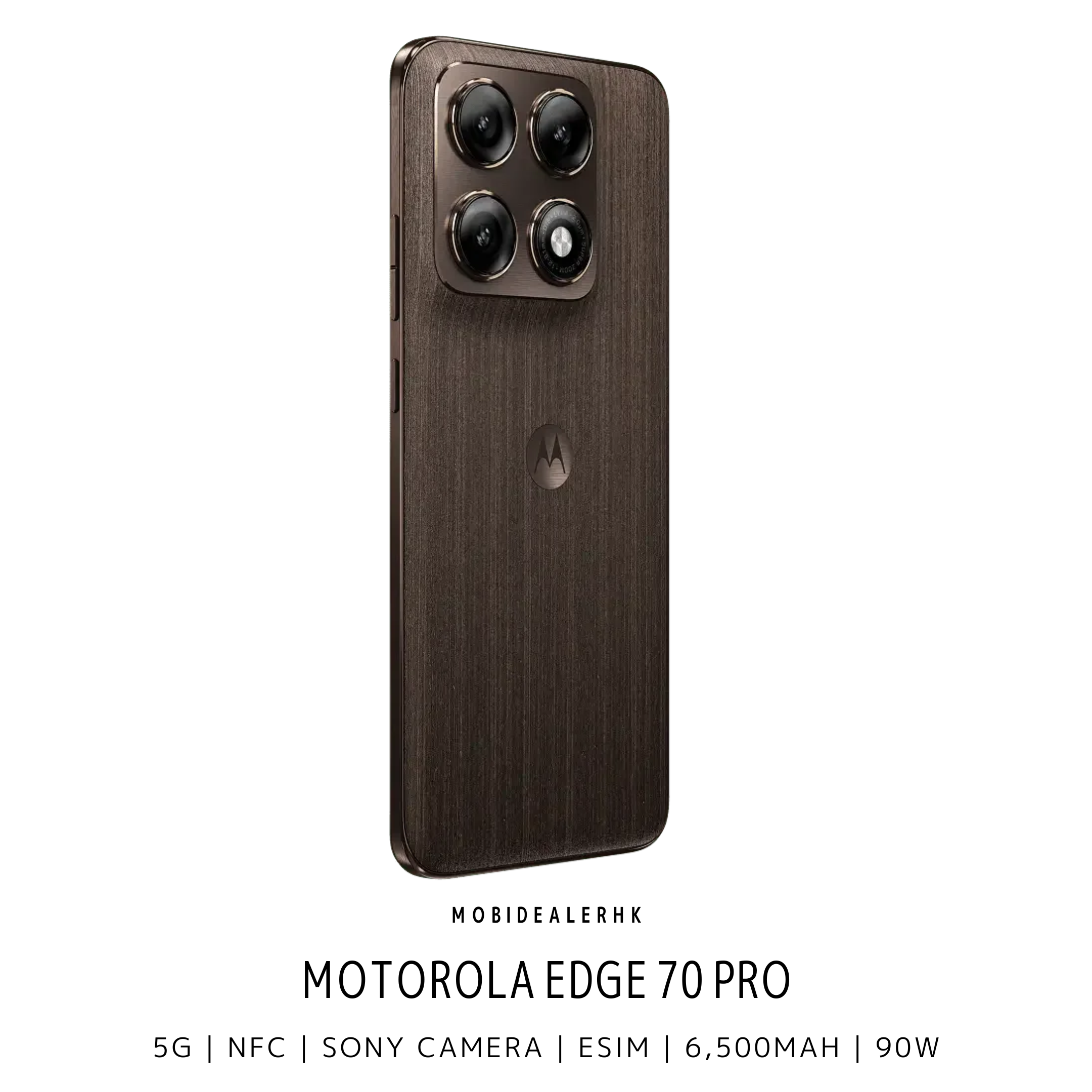 Motorola Edge 70 Pro | 5G | 智能手機 | 6500mAh 矽碳大電池 | Sony LYTIA 710 旗艦夜拍鏡頭 | IP68/IP69 雙防護
