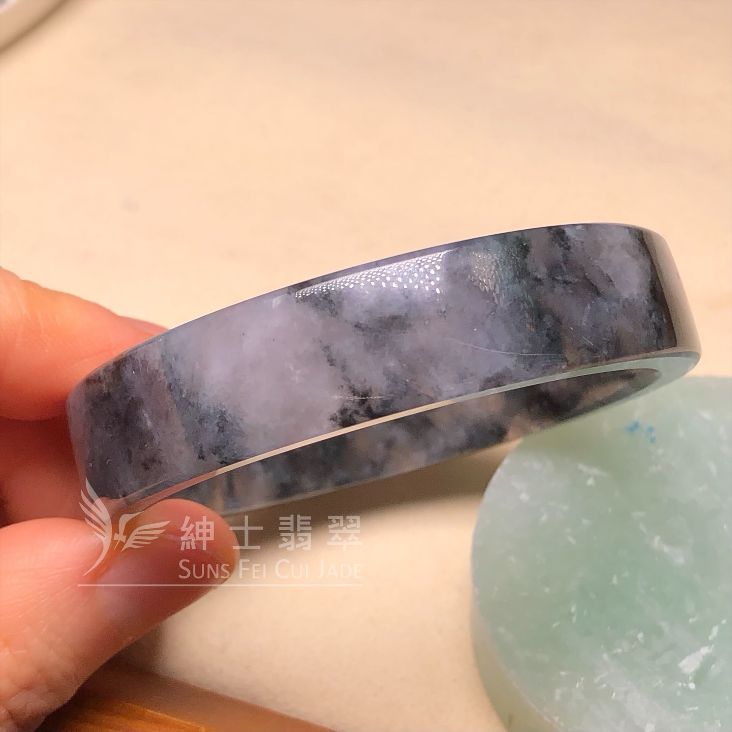 山水烏雞方鐲49.1mm