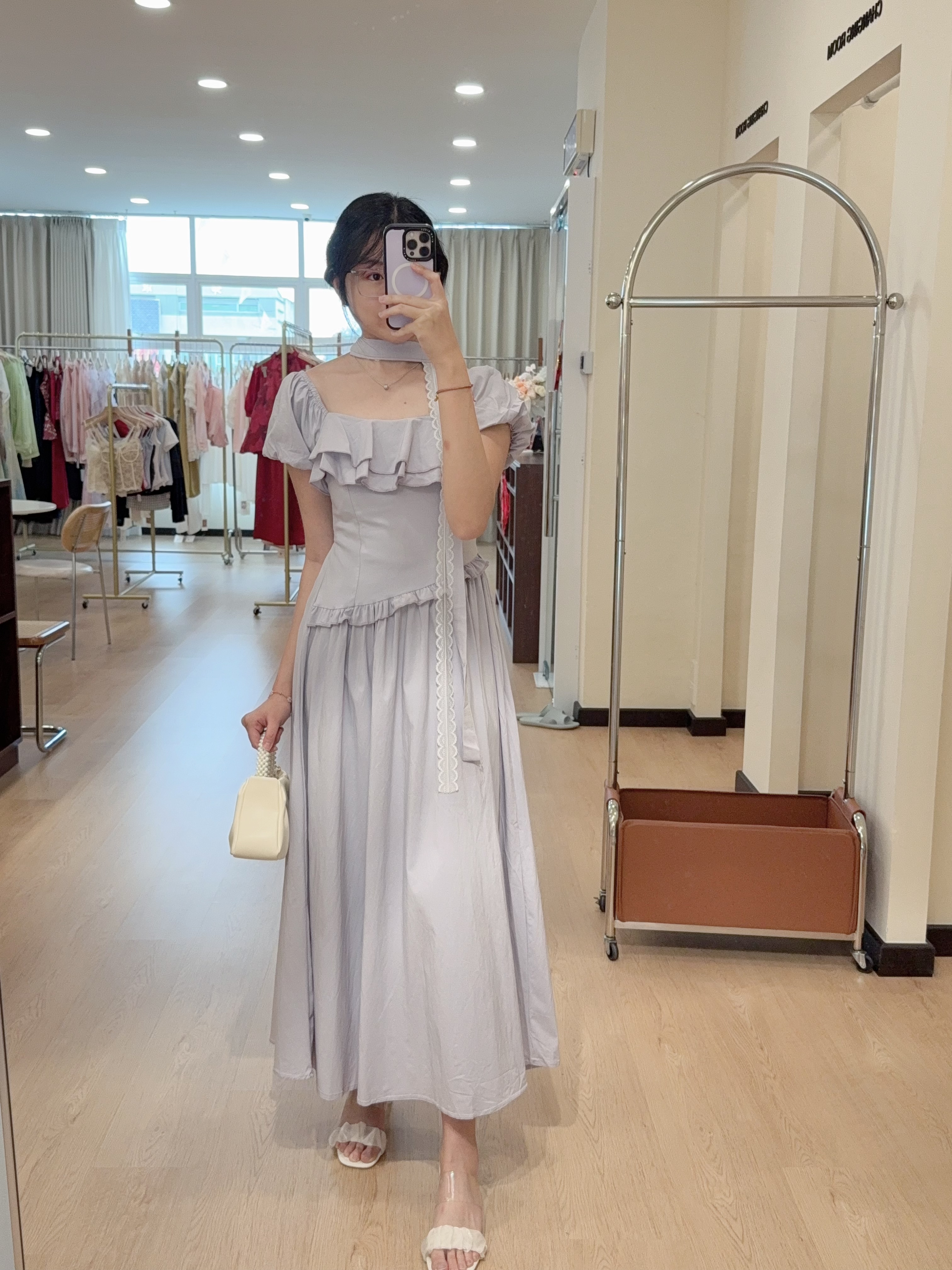 2808法式连身长裙