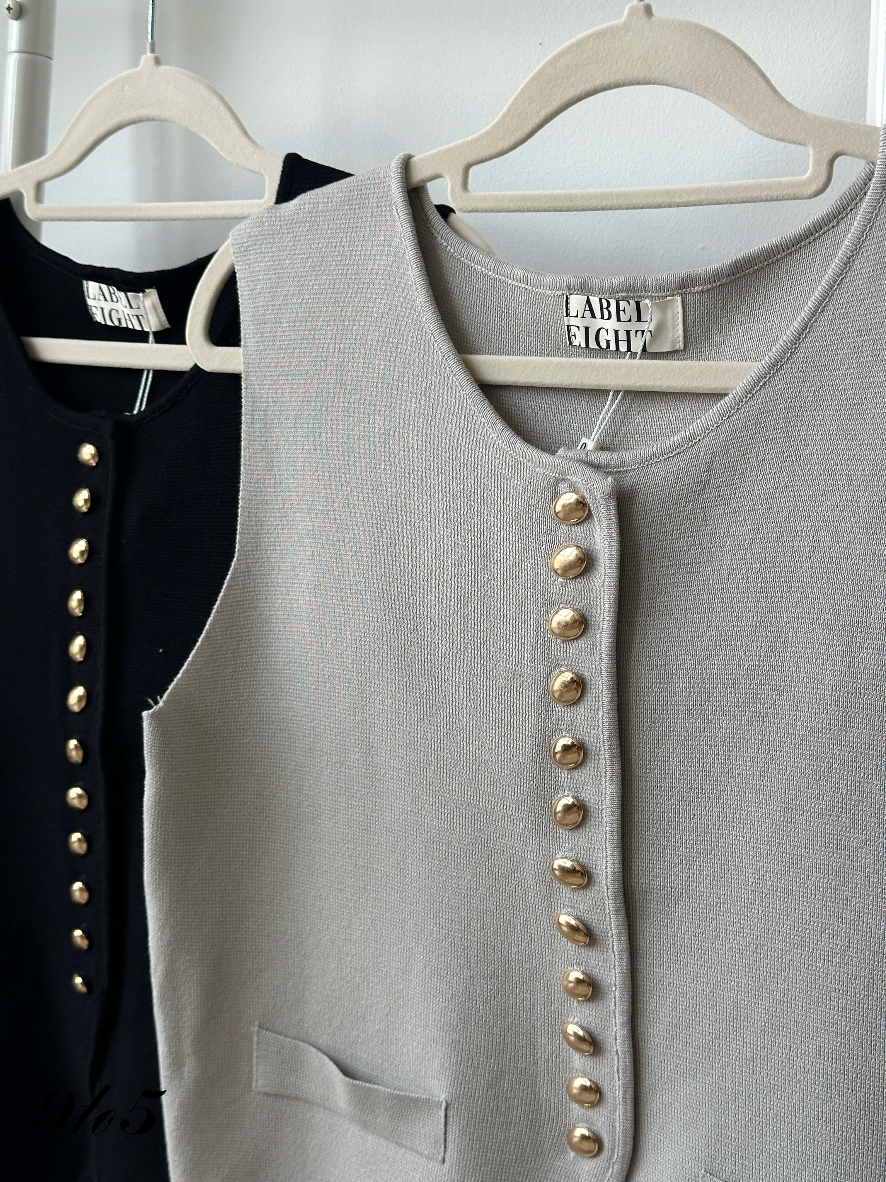 T4245 Button Up Vest Top - 4 Colors 