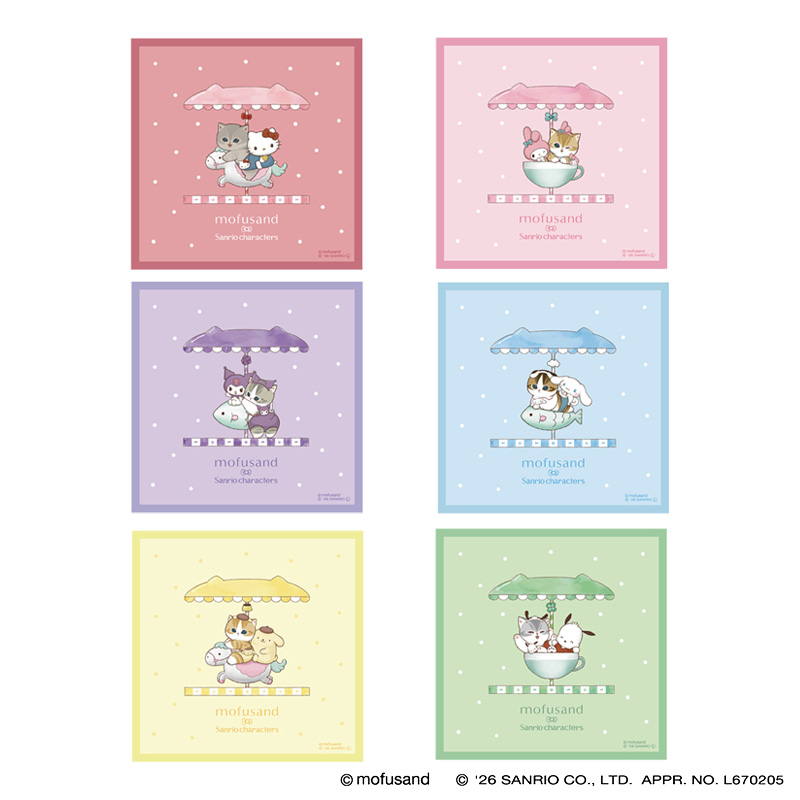 日本預訂📍Mofusand貓貓 x Sanrio系列第三彈 - 迷你手巾仔 17/4日本開售