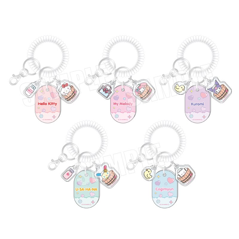 ✨連線商品需補運費✨極樂湯 x Sanrio 儲物櫃匙牌風鎖匙扣