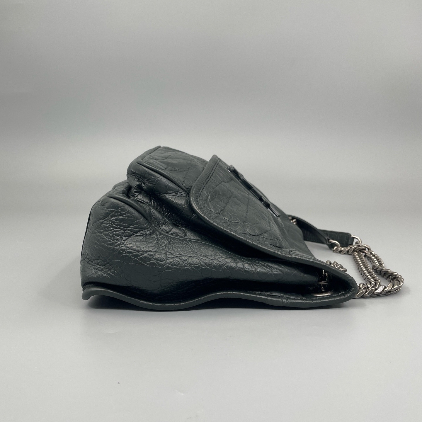 【預訂貨品】YSL 深綠色D扣Niki包 