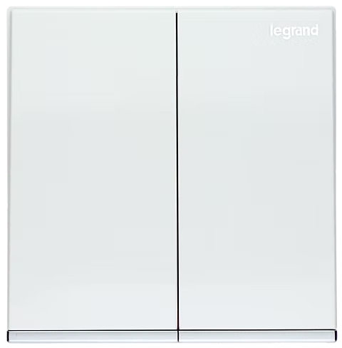 Legrand Galion 白 2位單控 帶指示燈 開關掣
