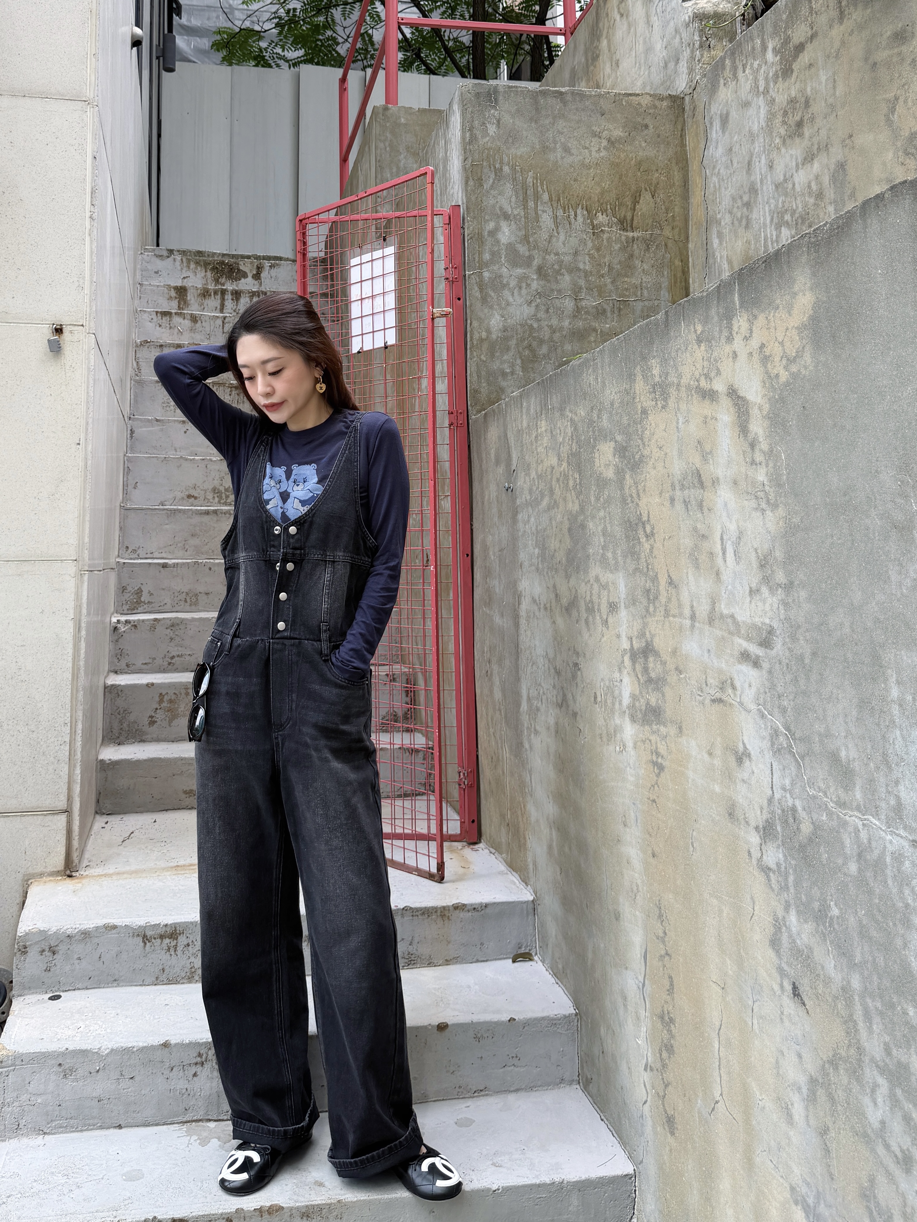 慵懶感 ! Denim Jumpsuit