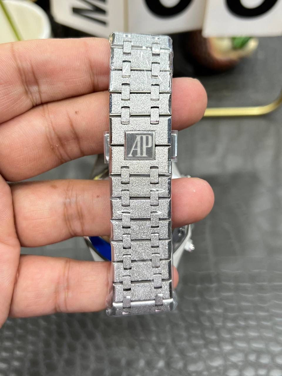 🚀爱彼皇家家橡树26240飞返计时全功能系列/41mm霜金烟熏蓝面/ 搭载原装开模定制Cal.4401全自动一体机械💯