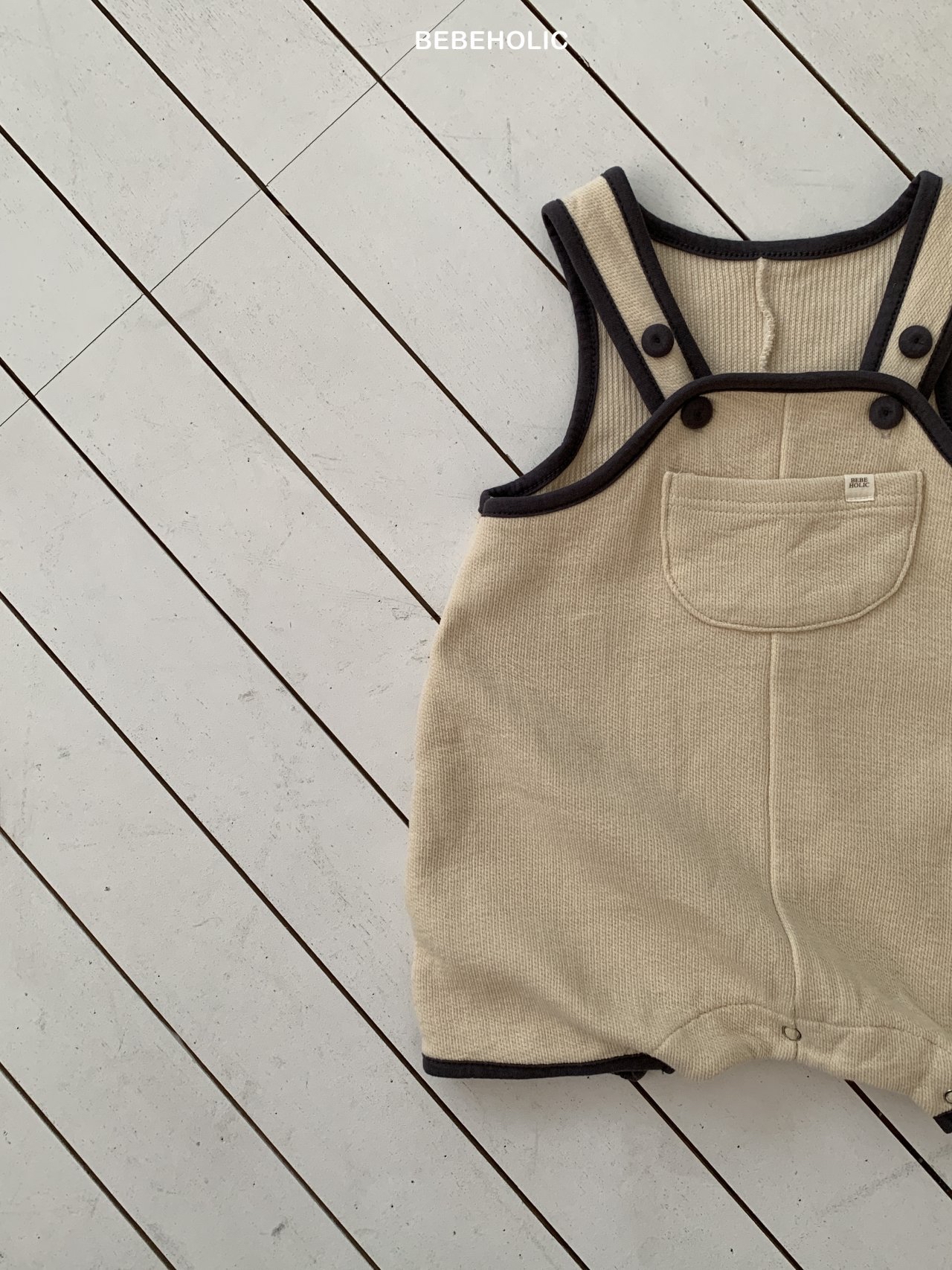 🌸預訂 韓國直送🌸🇰🇷BEBEHOLIC三色撞色吊帶工人褲