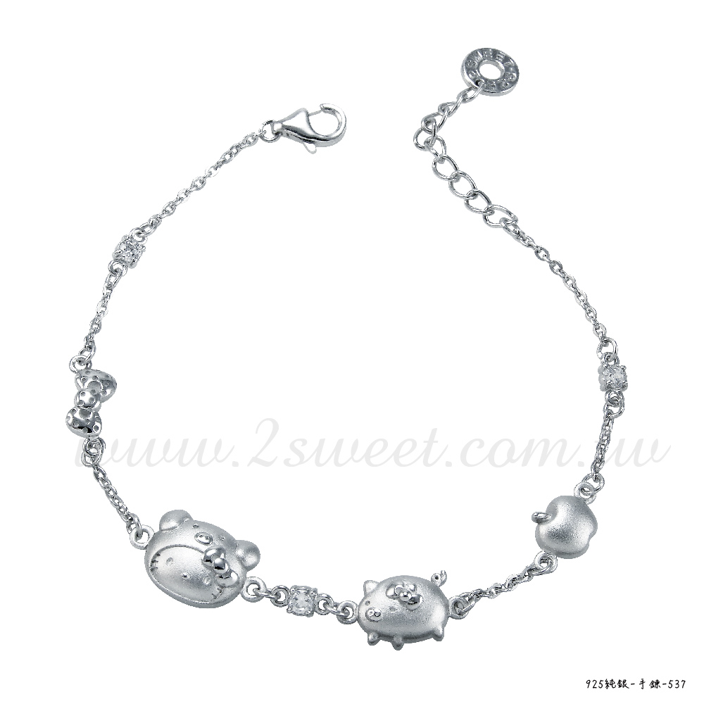 📦訂購 台灣代購 2sweet 甜蜜約定 Sanrio Hello Kitty 生肖系列 豬年款 925純銀手鏈