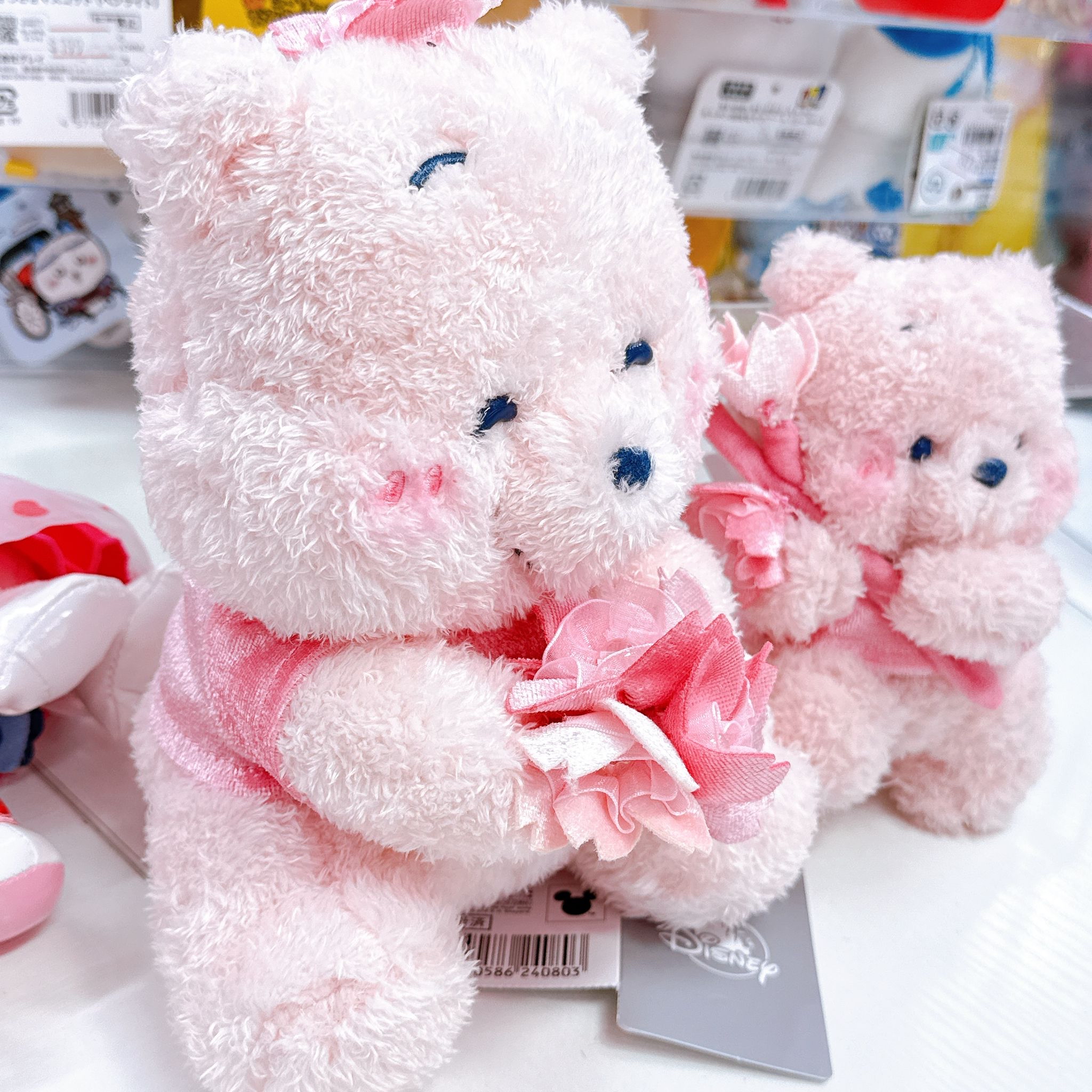 日本直送東京迪士尼櫻花系列Winnie the pooh小豬公仔/掛飾