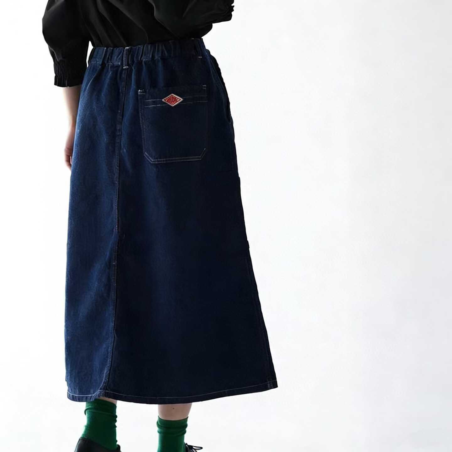 預訂 Danton鬆緊腰休閒牛仔裙 [貨號26A1410]