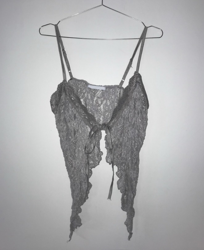 蕾絲蝴蝶綁帶背心