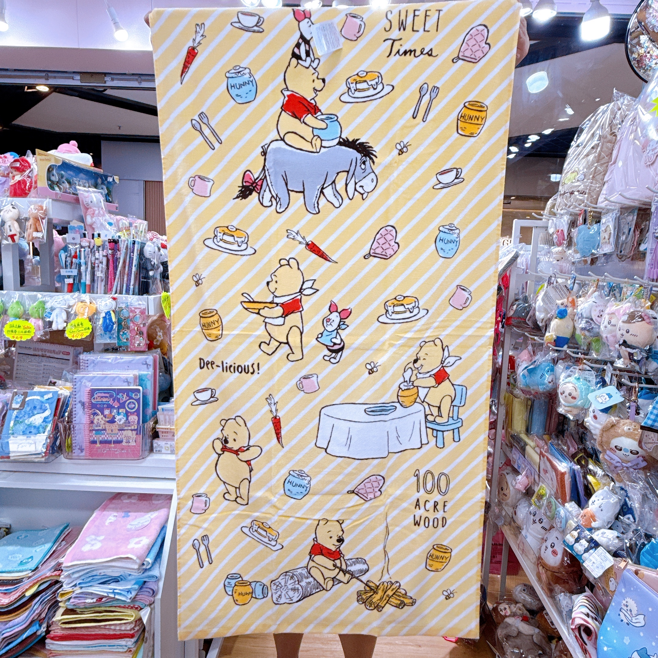 日本直送Toy Story小熊維尼長髮公主tomica大浴巾