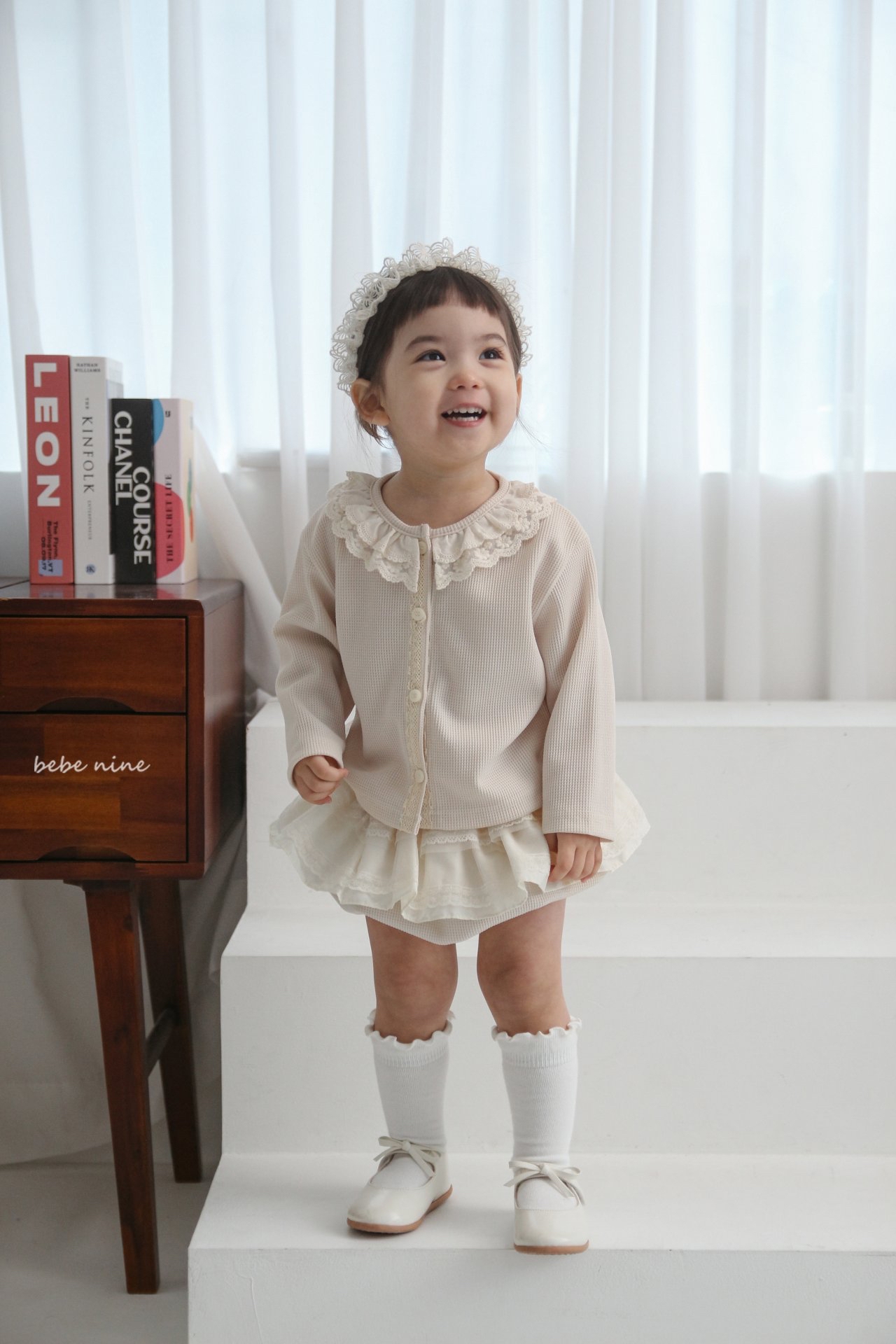 🌸預訂 韓國直送🌸🇰🇷Bebenine兩色蕾絲層疊裙擺燈籠褲