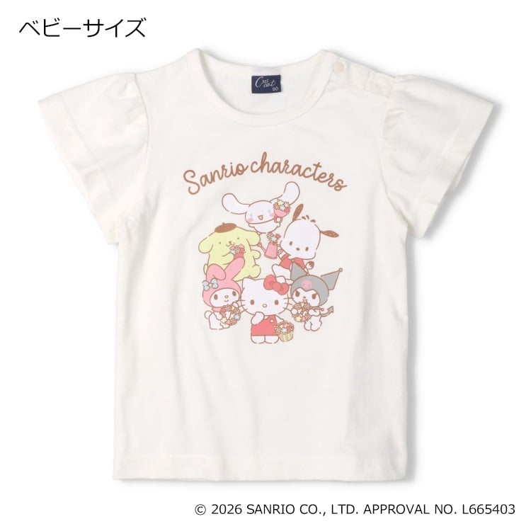 🆕【⭐訂購⭐】  日本直送🌀#SanrioCharacters 荷葉袖 短袖Tee［2款選］🌀[ELCA-0229][260425]