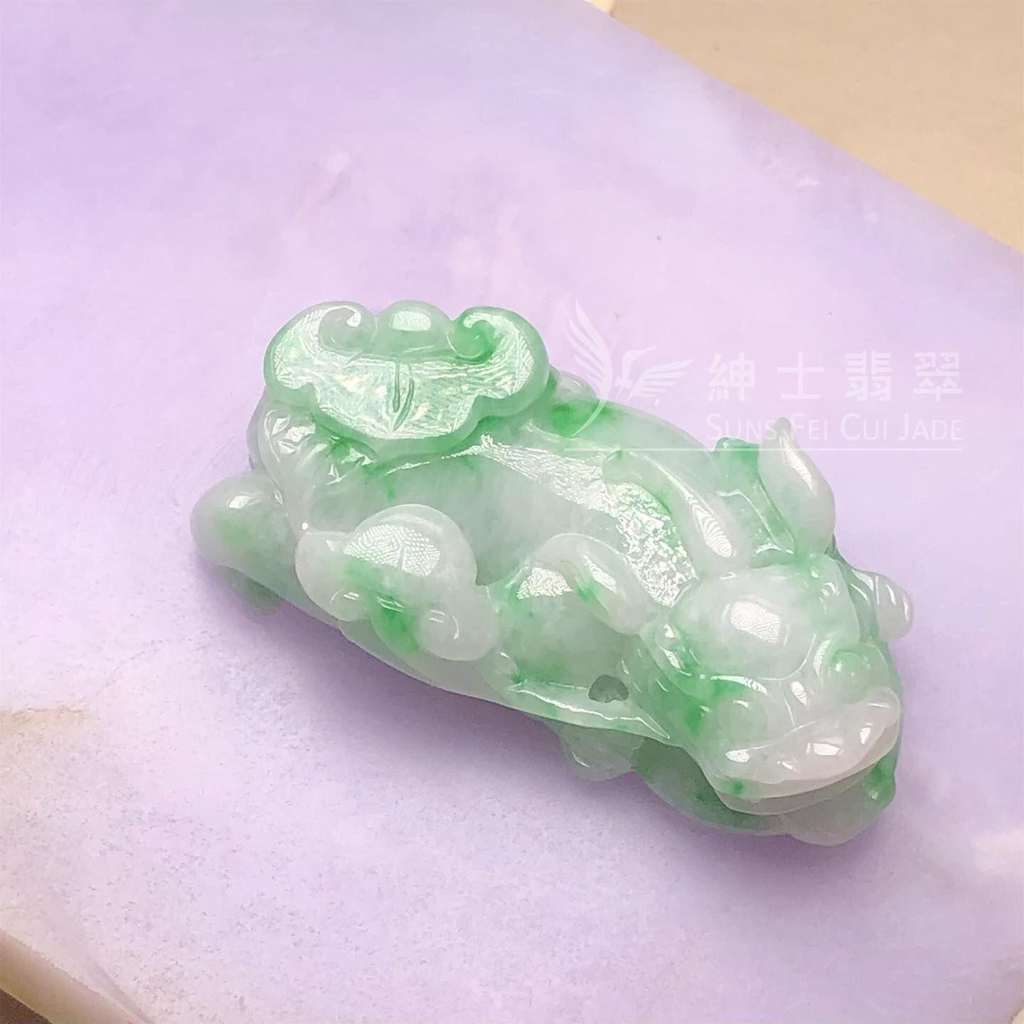 翠色花青貔貅 - 3