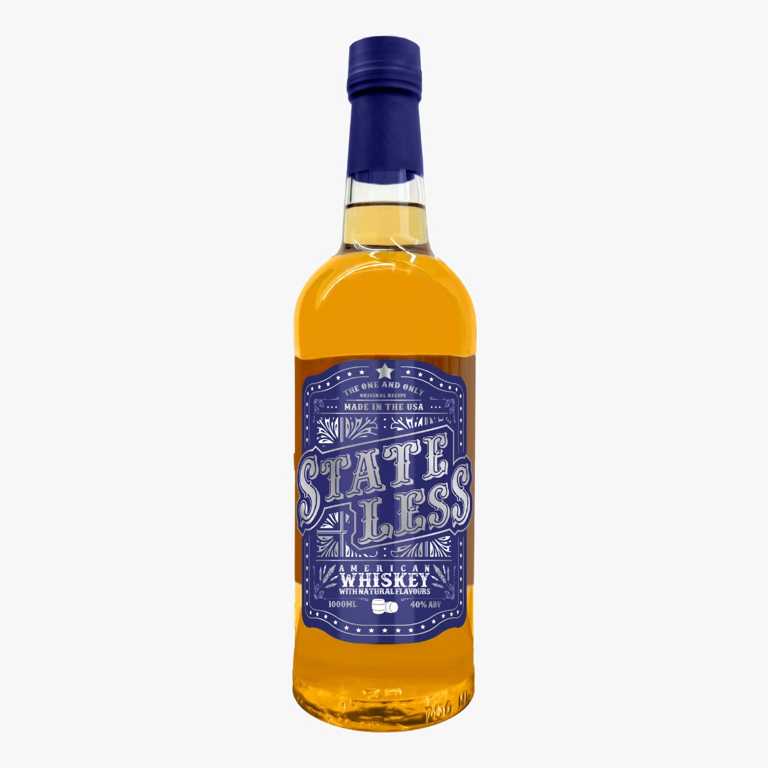 美國 無戒威士忌  Stateless American Whiskey  40% 1000ml 
