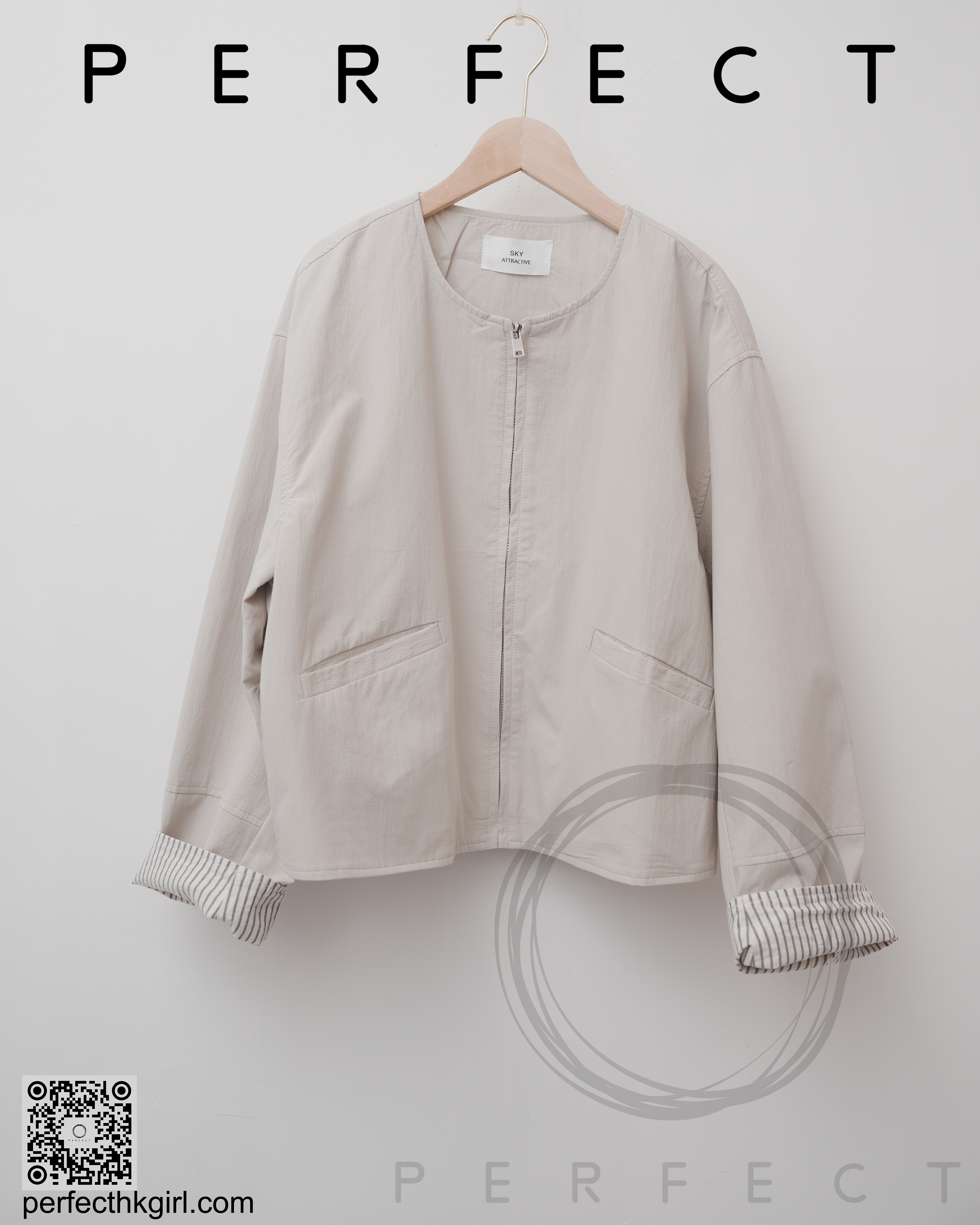 J0044_清爽文青外套（百搭淺杏色）