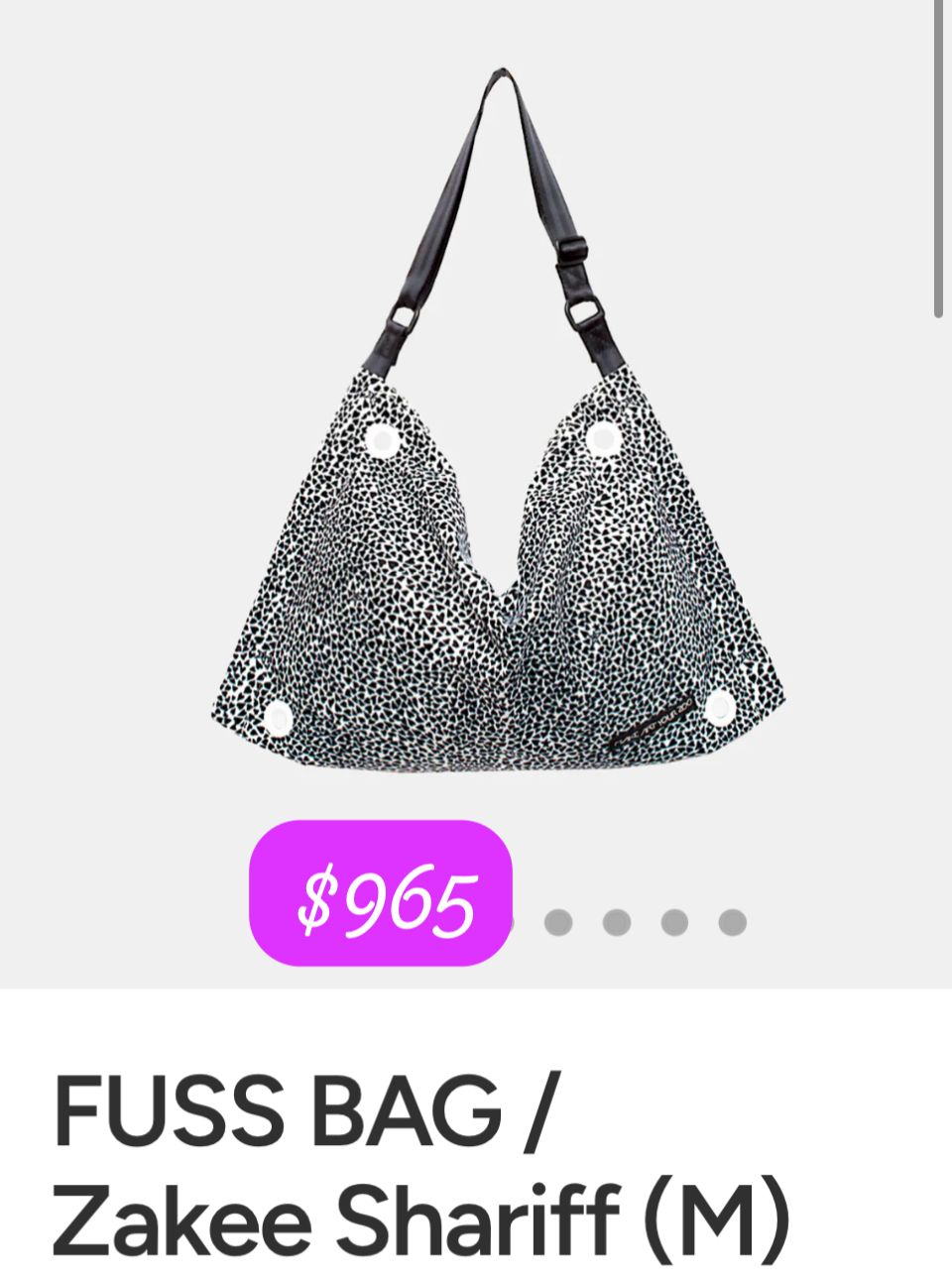 fuss bag m size