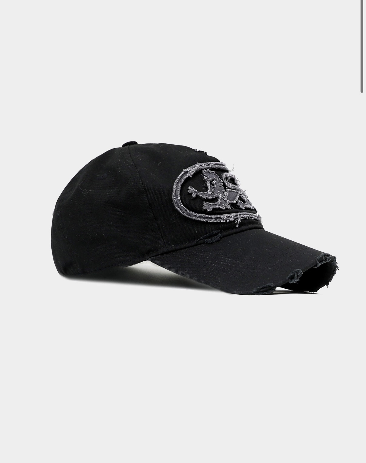 BADBLOOOD直播限時優惠 [w-hat25-020] Mystic Big Patch Ball Cap - Dusty Black