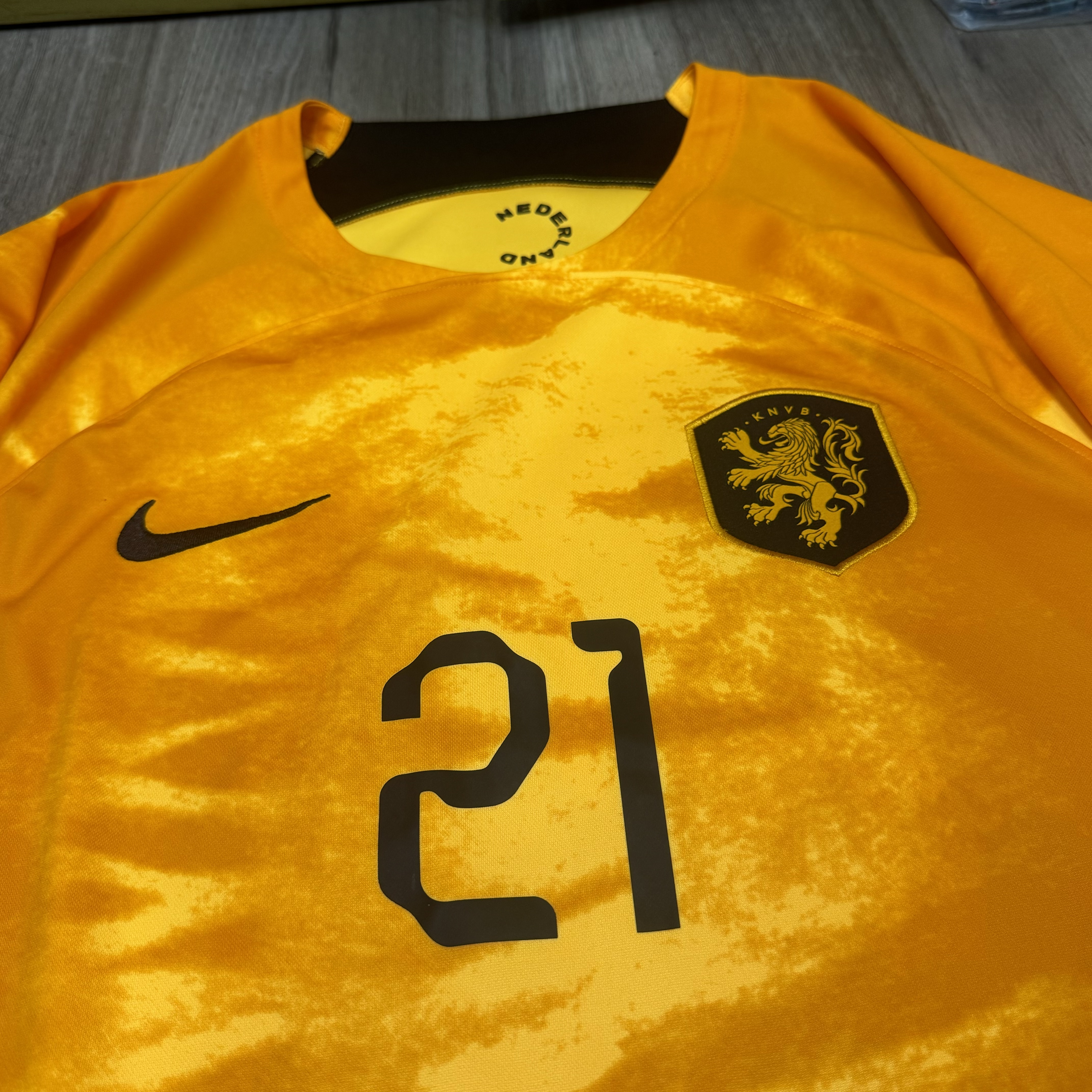 Holland World Cup 2022 home shirt #21 F.de jong