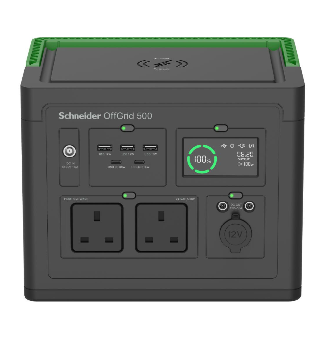 施耐德電氣 - (517Wh) Schneider OffGrid 手提式流動電源(PPS500-UK) #大容量流動電能站 #移動電源 #外置電