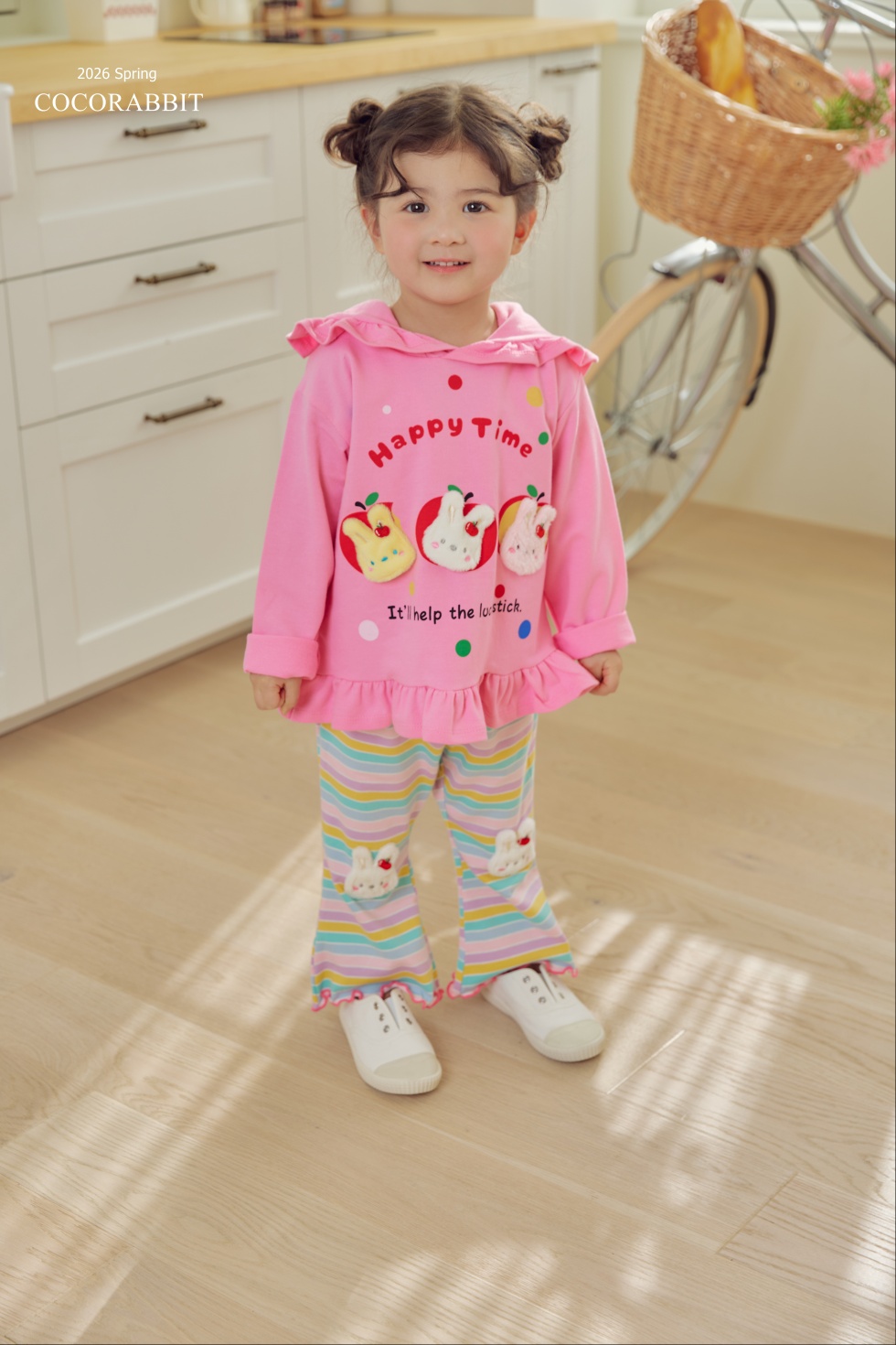 有帽兔仔 Top / 兔仔喇叭褲