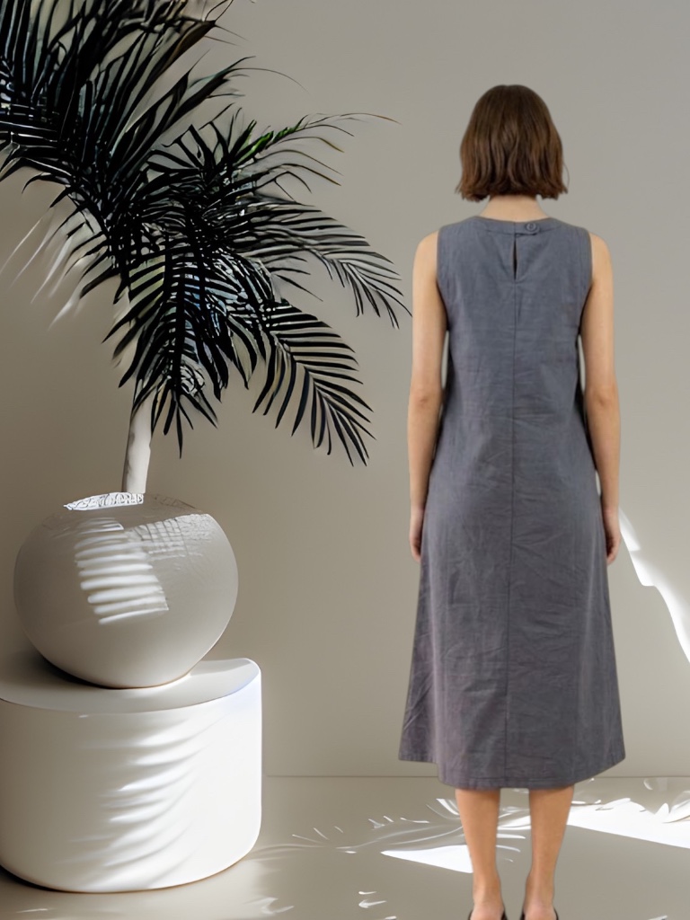 W80006 - Column Dress