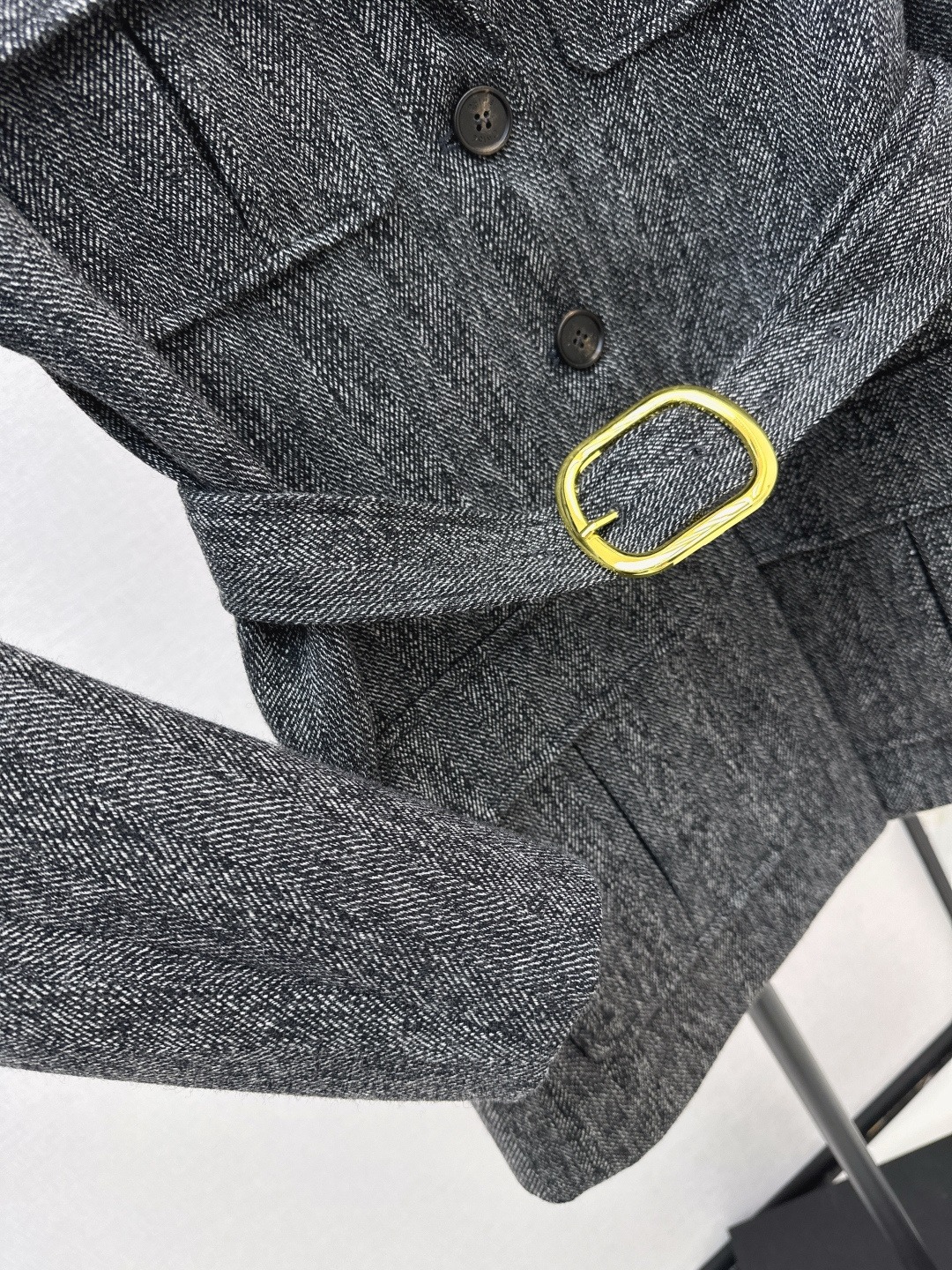 【頂級原單】Chloé Utilitarian Jacket In Chevron Wool 羊毛外套