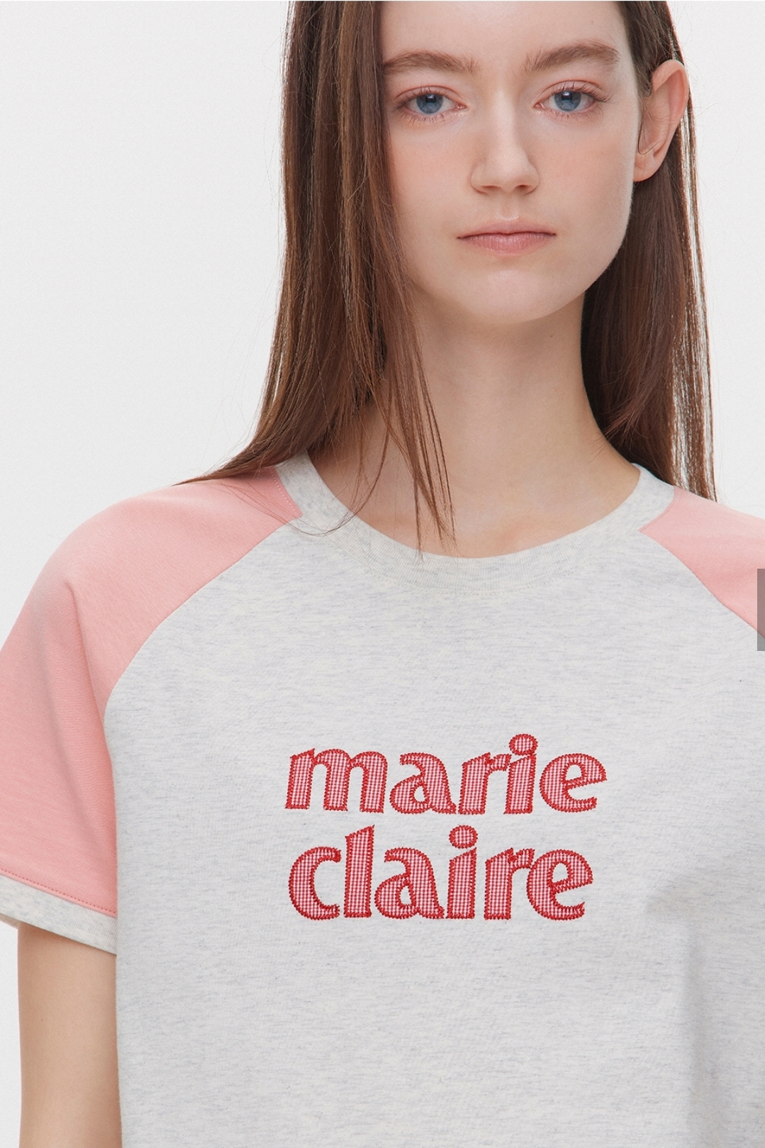 Red Velvet Seulgi 著用款｜Marie Claire 拼色牛角Tee