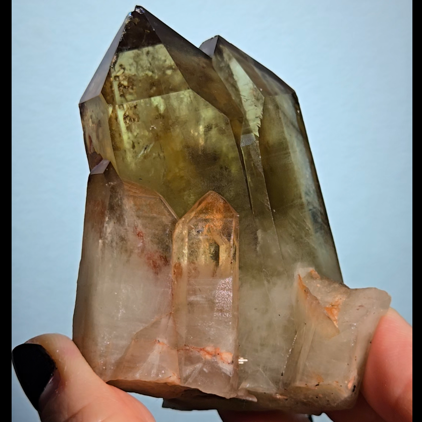 Smoky citrine cluster from Madagascar - C82