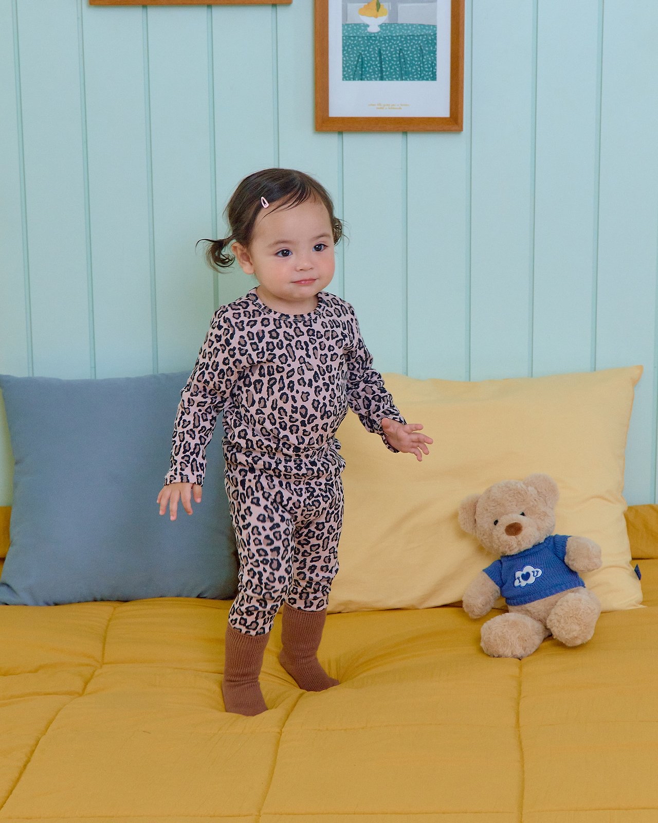 OOTT | Little Leopard Print Loungewear set