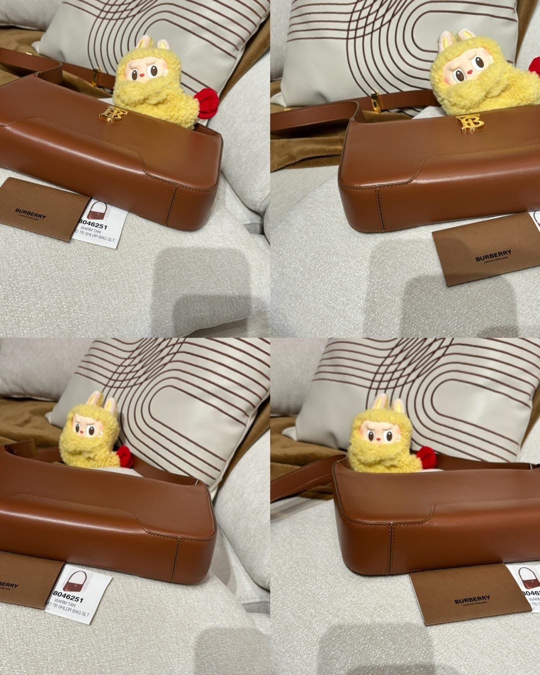 Burberry Leather TB Shoulder Bag hobo 100%Authentic,95%new✅dust bag  