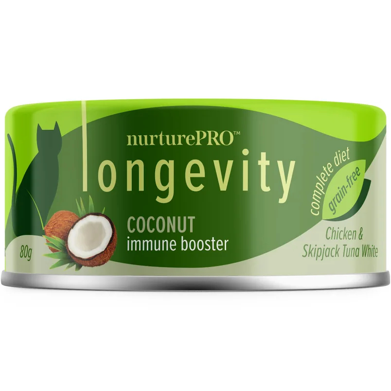 Nurture Pro 肉絲 椰子增強免疫力 貓主食罐 80g